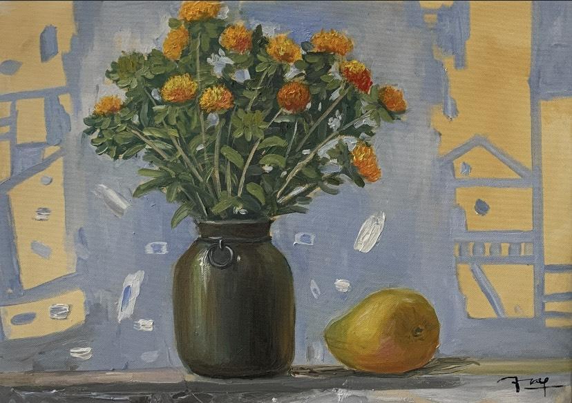 FLOWERS AND FRUIT STILL-LIFE
